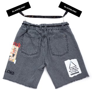BBD Maverick Denim Shorts (Dark Gray)