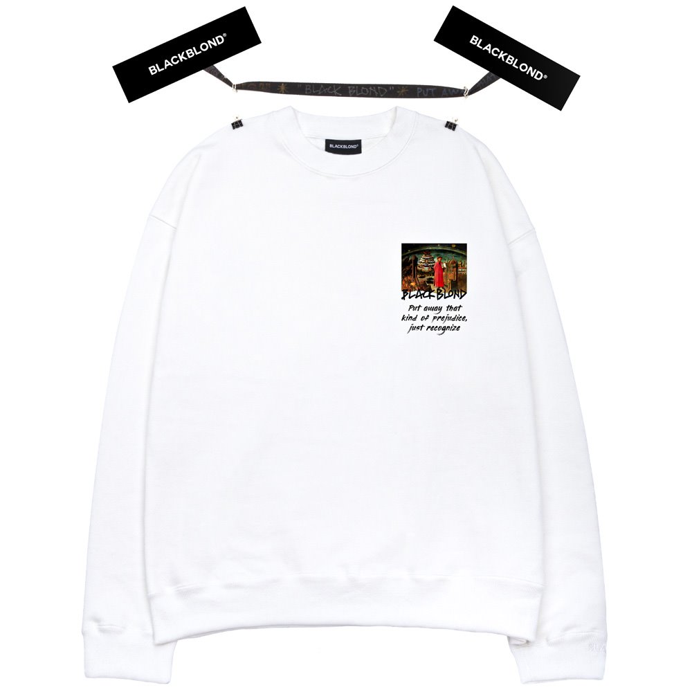 BBD Inferno Crewneck Sweatshirt (White)