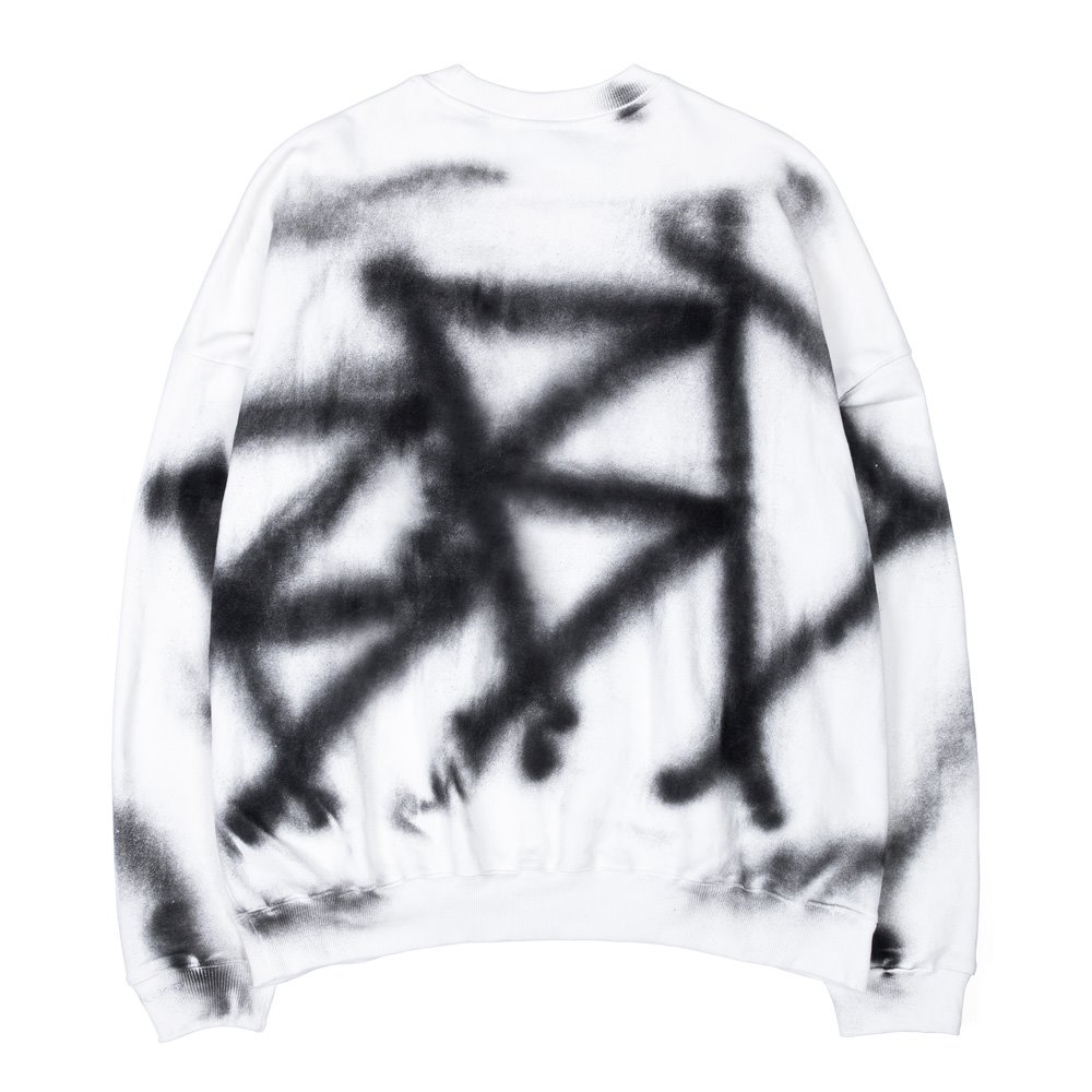 BBD Sprayed Custom Crewneck Sweatshirt (White)