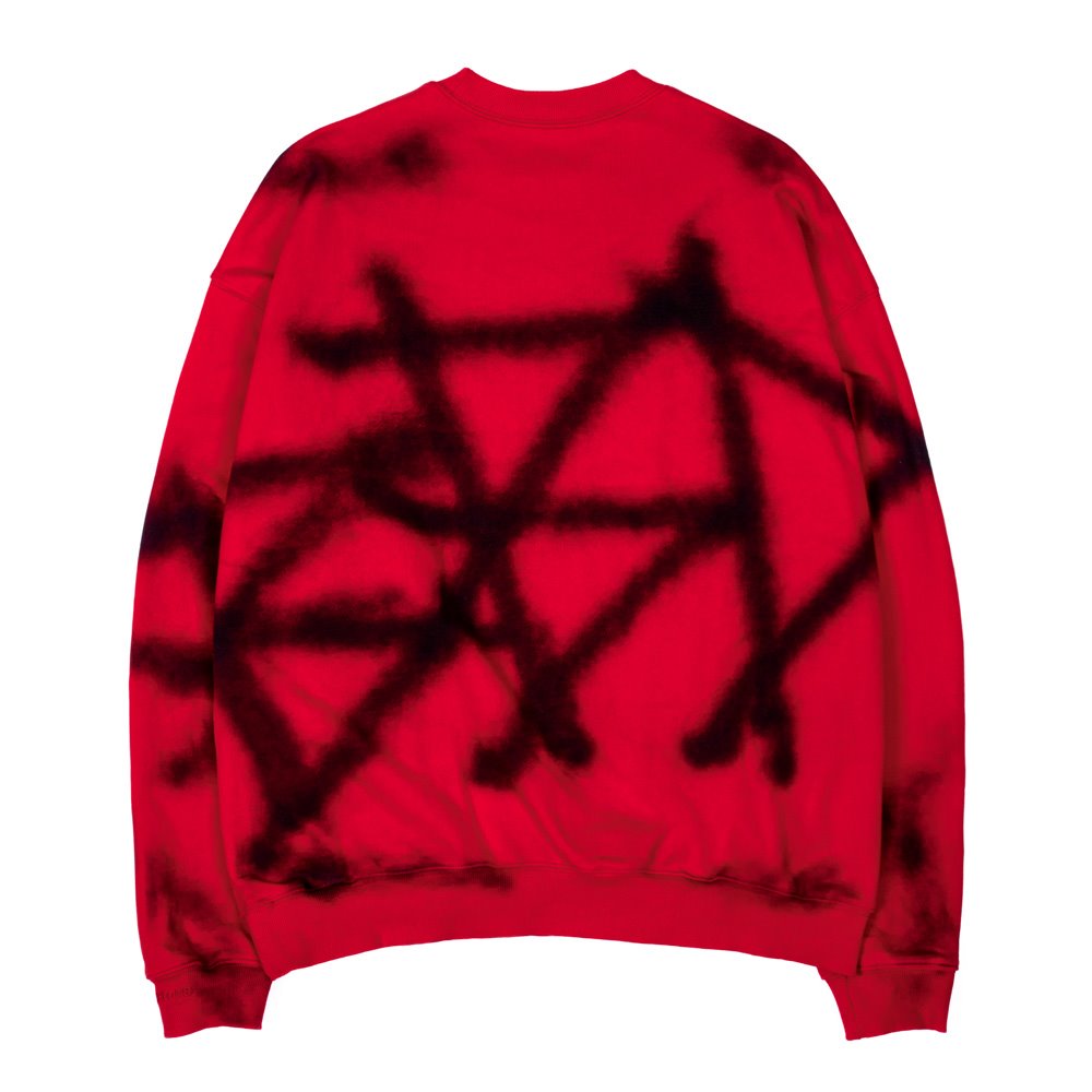 BBD Sprayed Custom Crewneck Sweatshirt (Red)