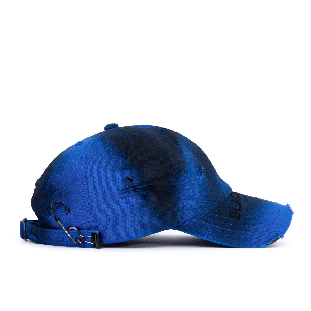 BBD Ripped Sprayed Custom Covered Logo Cap (Blue)