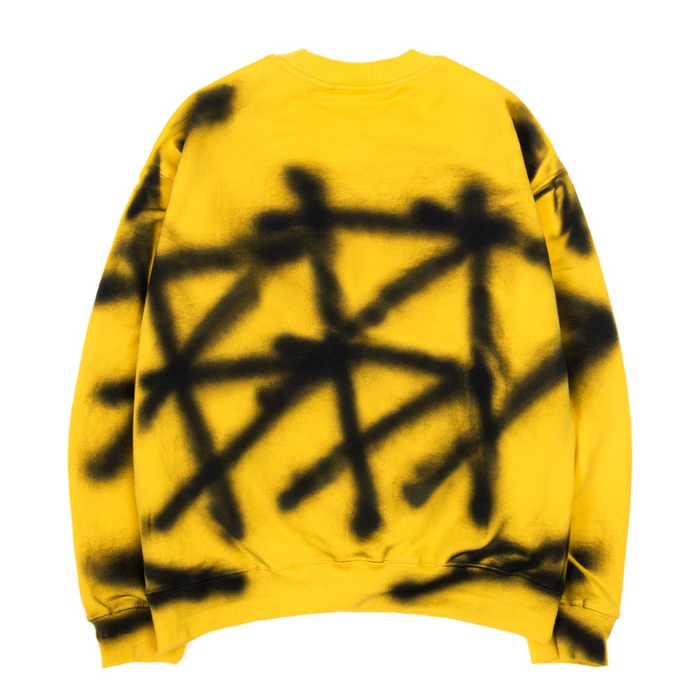 BBD Sprayed Custom Crewneck Sweatshirt (Yellow)