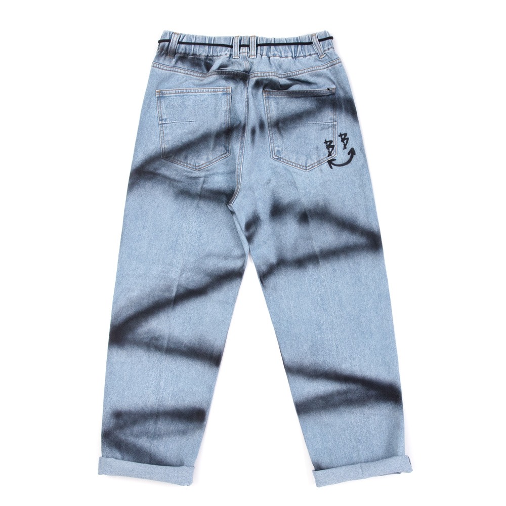 BBD Sprayed Custom Denim Pants (Light Blue)