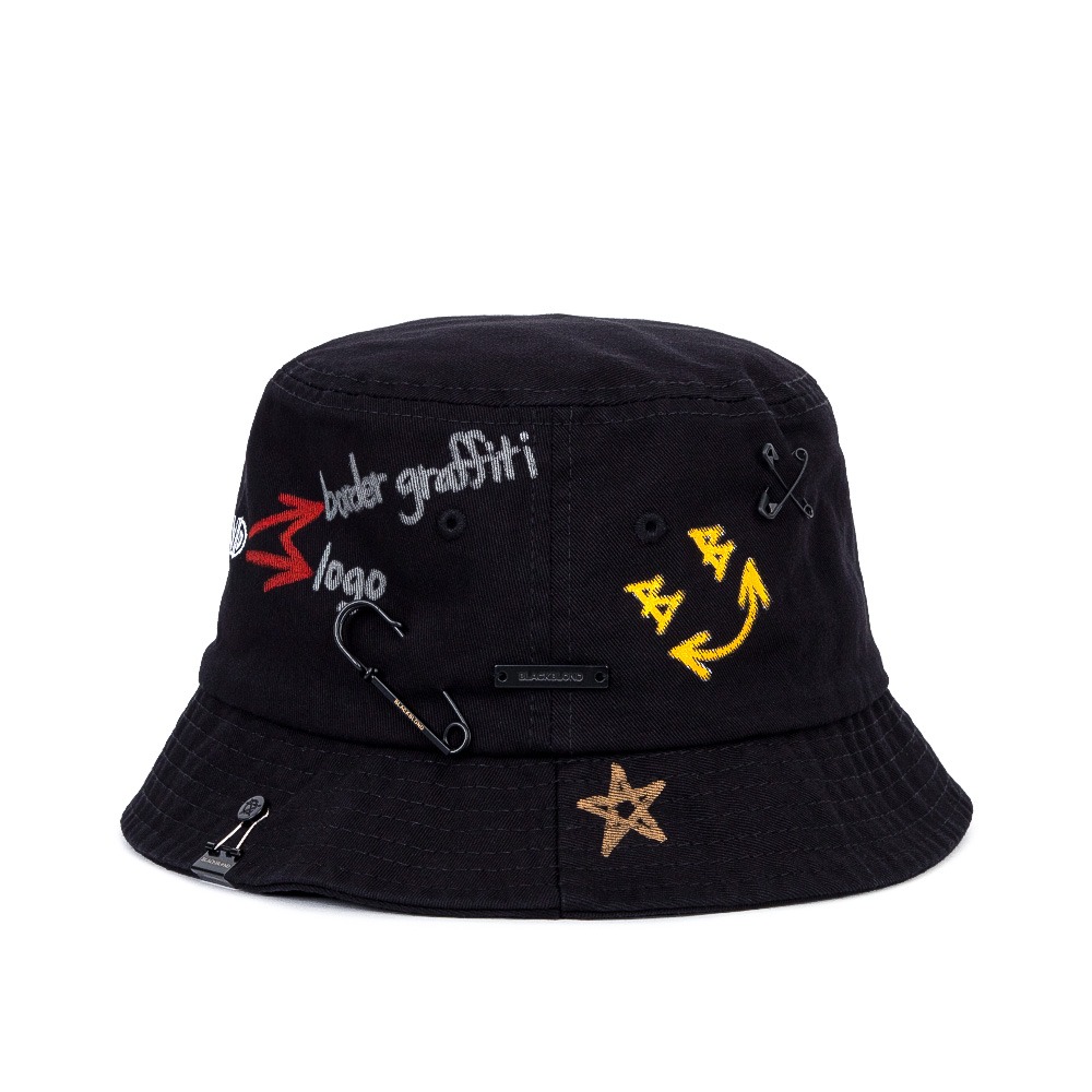 BBD Border Graffiti Logo Bucket Hat Custom Ver. (Black)