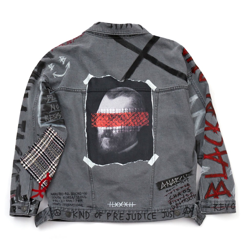 [Pre-Order] BBD Brutal Graffiti Denim Jacket (Dark Gray)
