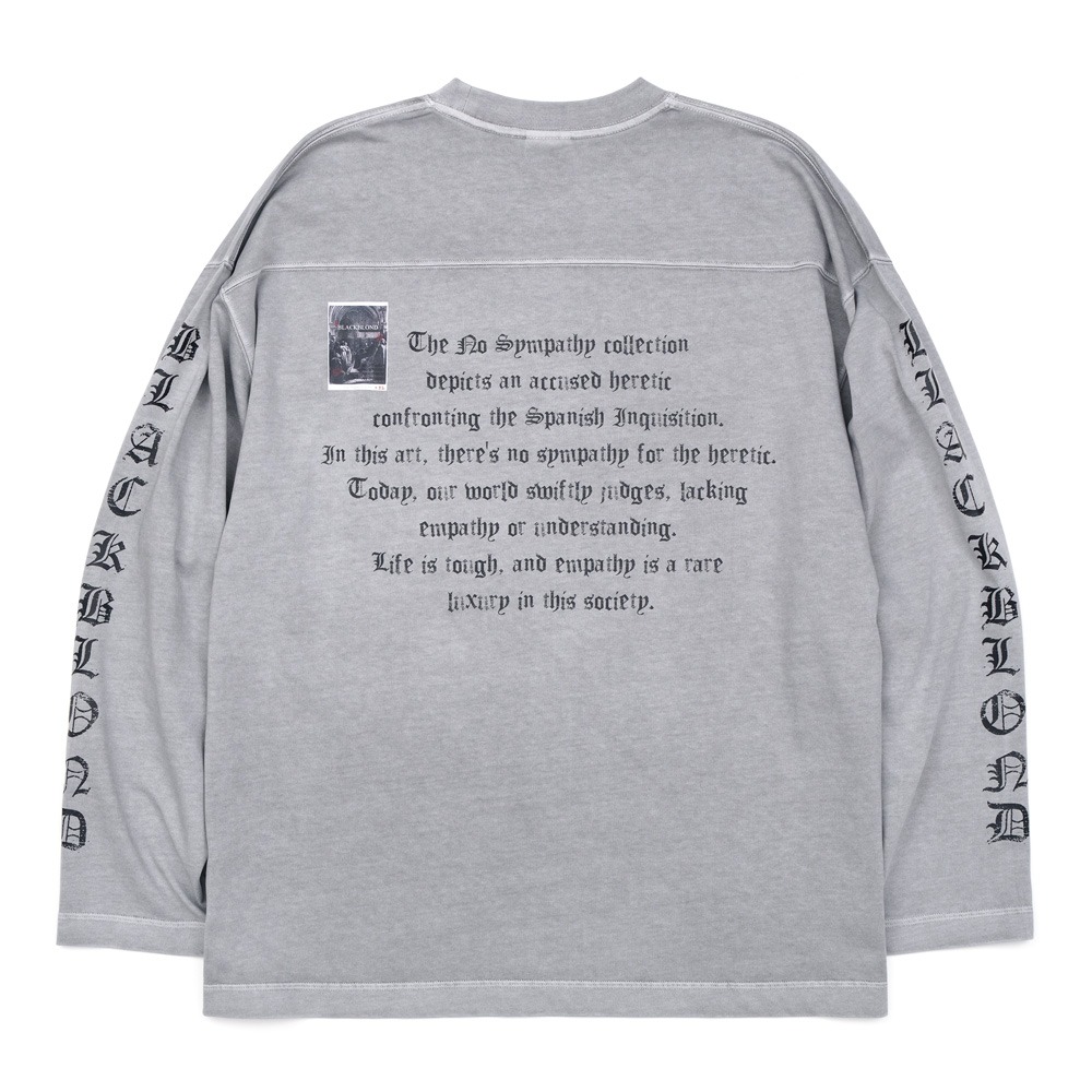 BBD Crushed Faith Pigment Long T-Shirt (Gray)